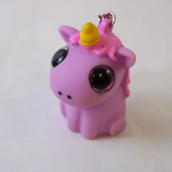 Lot of 3 Mixed Novelty Keychain Dog Seahorse Unicorn Popping Eyes