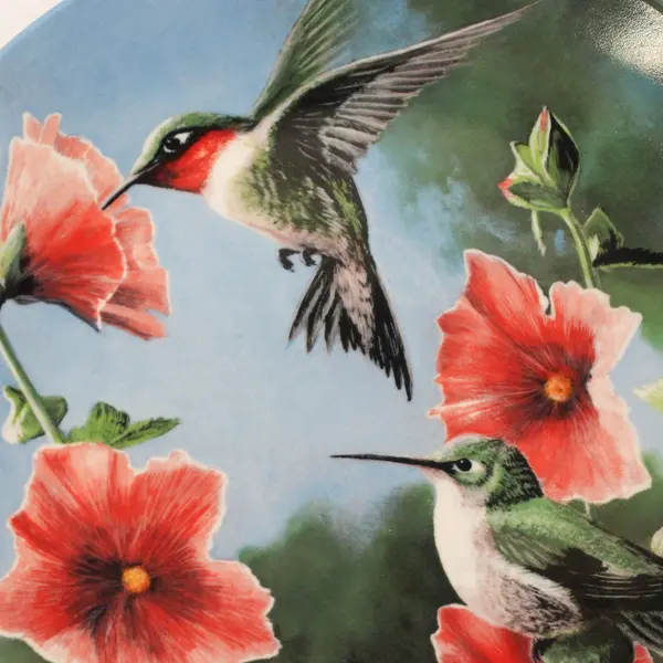 1986 Knowles Birds of Your Garden "The Hummingbird" Plate by Kevin Daniel  