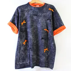 Premier Sportswear Black Orange Customized Halloween Spiderweb Cotton Tee XL