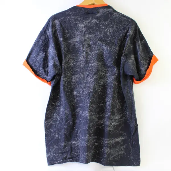 Premier Sportswear Black Orange Customized Halloween Spiderweb Cotton Tee XL