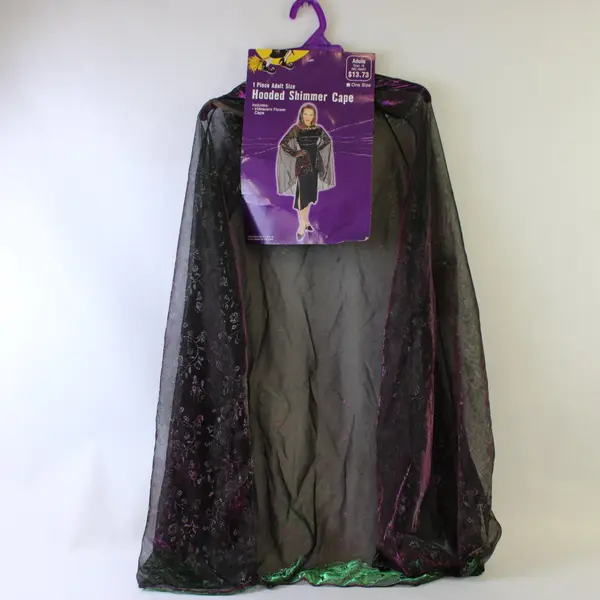 Rubies Costume Co Hooded Shimmer Cape Iridescent Flower One Size Adults