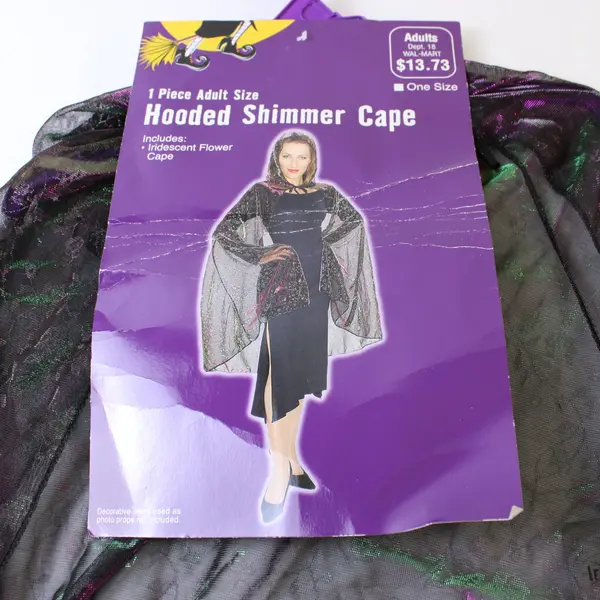 Rubies Costume Co Hooded Shimmer Cape Iridescent Flower One Size Adults