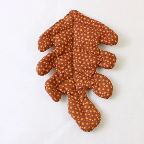 Lot of 4 Handmade Fabric Coasters 6.75" Fall Leaves Harvest Decor