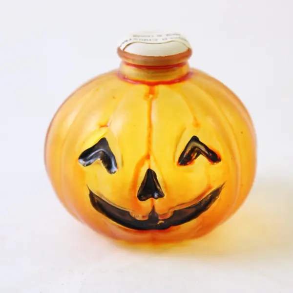 Old World Christmas Lot of 2 Painted Glass Light Covers Scarecrow Pumpkin