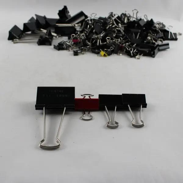 2 lb Lot Assorted Binder Clips Micro Small Medium Large