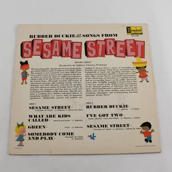 Rubber Duckie And Other Songs From Sesame Street 12" Vinyl Record