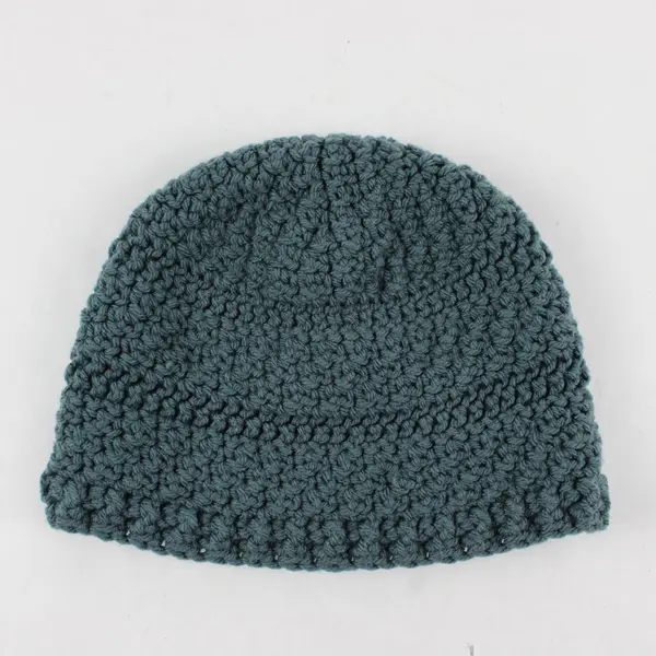Caydi's Creations Handmade Crochet Blue Beanie