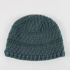 Caydi's Creations Handmade Crochet Blue Beanie
