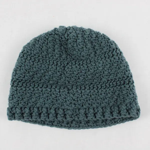 Caydi's Creations Handmade Crochet Blue Beanie