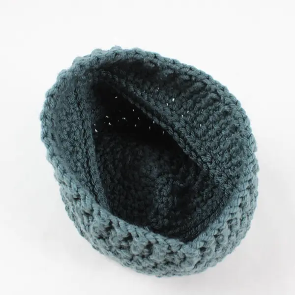 Caydi's Creations Handmade Crochet Blue Beanie