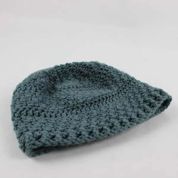 Caydi's Creations Handmade Crochet Blue Beanie