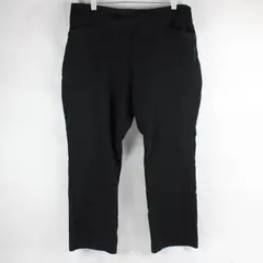 Croft & Barrow Effortless Stretch Ankle Pants Black Womens 14P Regular