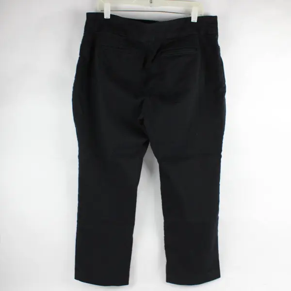 Croft & Barrow Effortless Stretch Ankle Pants Black Womens 14P Regular