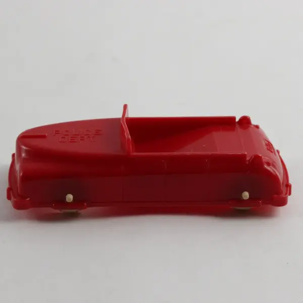 Vintage Hasbro Police Dept Toy Car Red 4"
