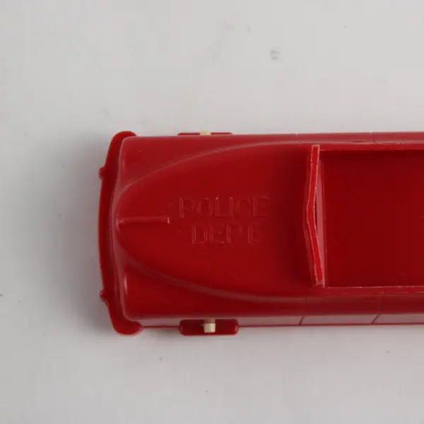 Vintage Hasbro Police Dept Toy Car Red 4"