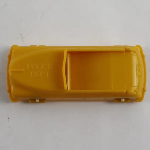 Vintage Yellow 4in Police Dept Toy Car