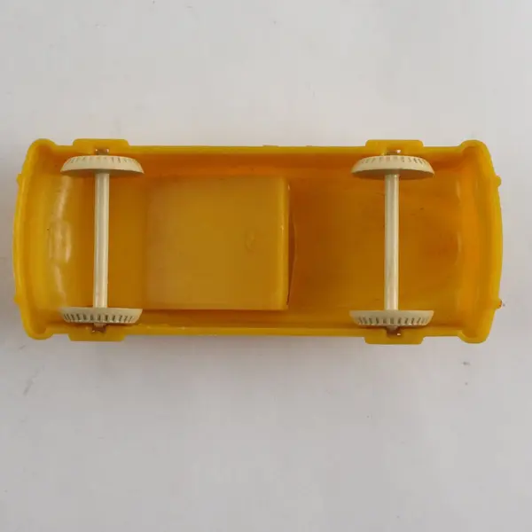 Vintage Yellow 4in Police Dept Toy Car