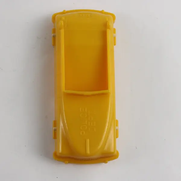 Vintage Yellow 4in Police Dept Toy Car