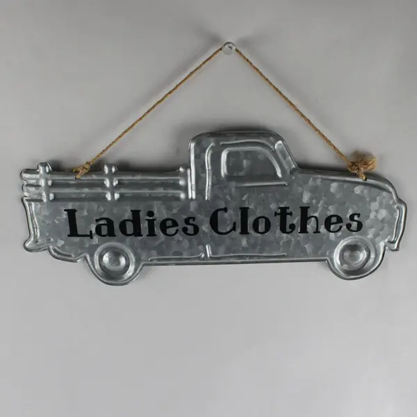 ARTISTRY Ladies' Clothes Aluminum Truck Sign 11.5in