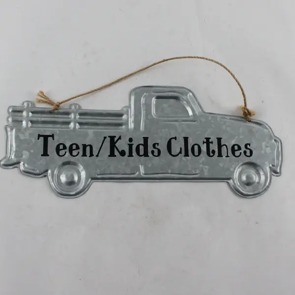 Teen/Kids Clothes Aluminum Truck Sign 11.5"