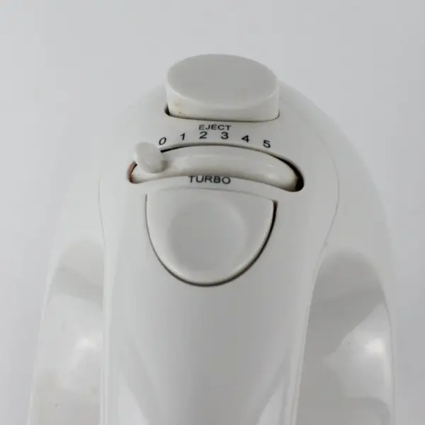 5-Speed Plug-In Electric Hand Mixer Model HM878W White WORKS