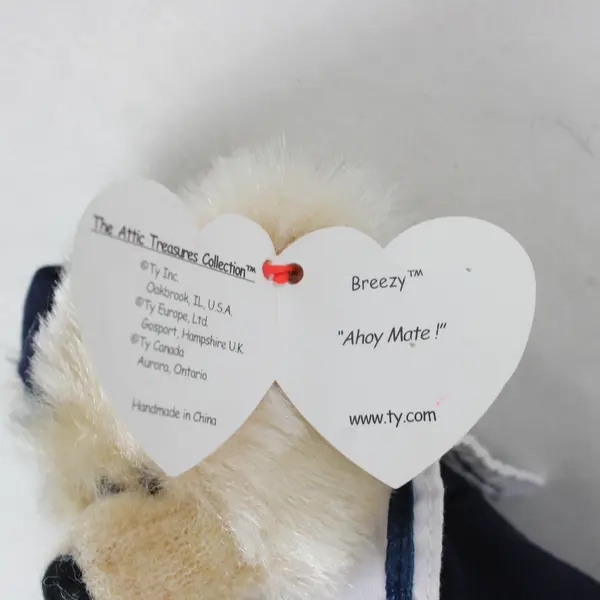 Ty Attic Treasures Breezy Bear Vintage Retired Plush