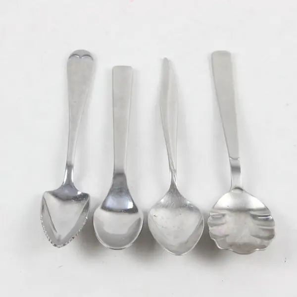 Mixed Lot 4 Stainless Steel Spoons Mixed Brands Sugar Grapefruit Teaspoon