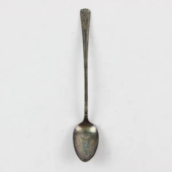 Wm Rogers Mfg Co Louisiane Silverplate Iced Tea Spoon 7.5in