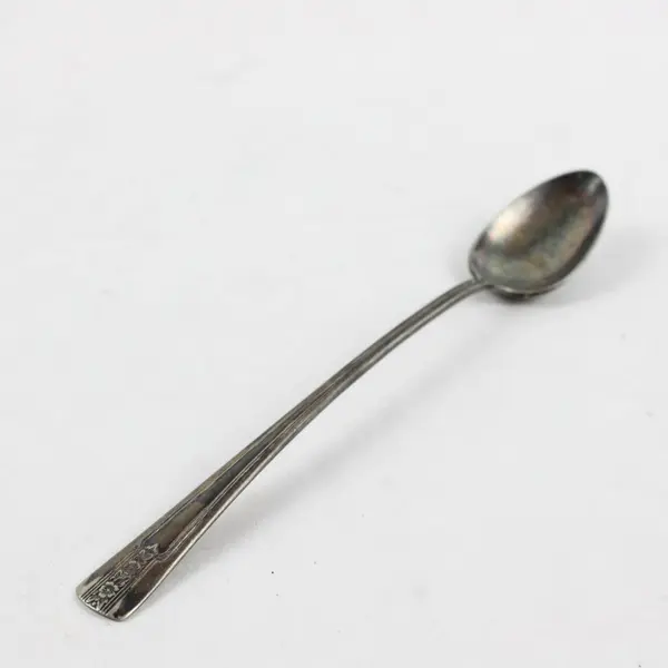 Wm Rogers Mfg Co Louisiane Silverplate Iced Tea Spoon 7.5in