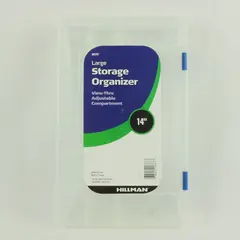 Hillman 592757 14in View-Thru Storage Organizer Container Clear