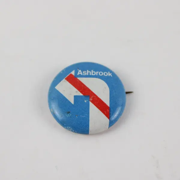 Vintage 70s John Ashbrook Political Presidential Campaign Pinback Button
