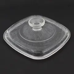 Vtg Pyrex A7C Replacement Glass Lid for Square 1 or 1.5 Quart Casserole Dish 