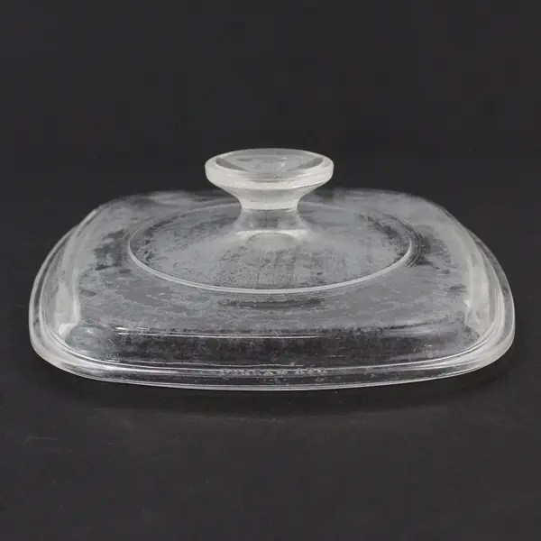 Vtg Pyrex A7C Replacement Glass Lid for Square 1 or 1.5 Quart Casserole Dish 