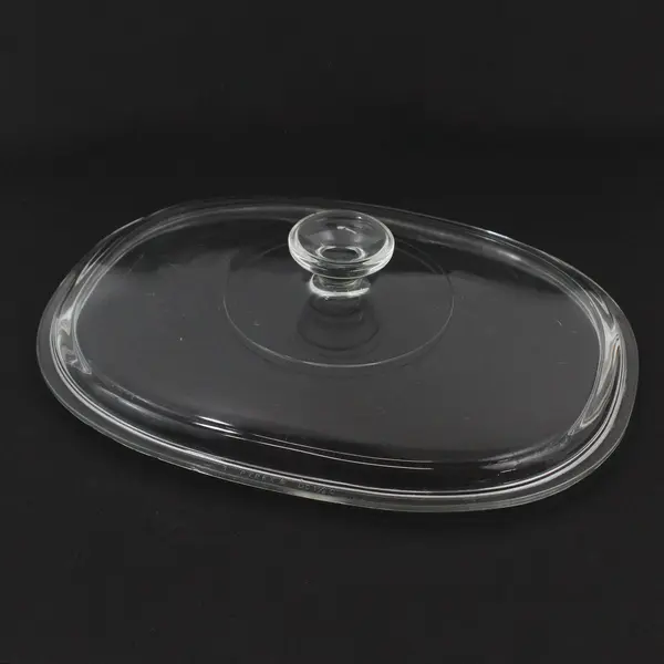 Pyrex DC 1 1/2 C  Clear Glass Oval Replacement Lid 
