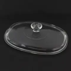 Pyrex DC 1 1/2 C  Clear Glass Oval Replacement Lid 