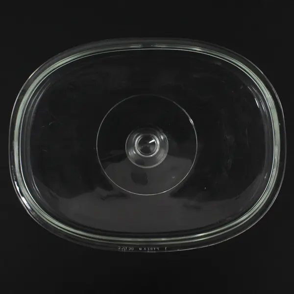 Pyrex DC 1 1/2 C  Clear Glass Oval Replacement Lid 