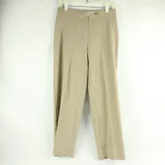 Briggs New York Beige Straight-Leg Slacks Women's Size 8P FLAWED