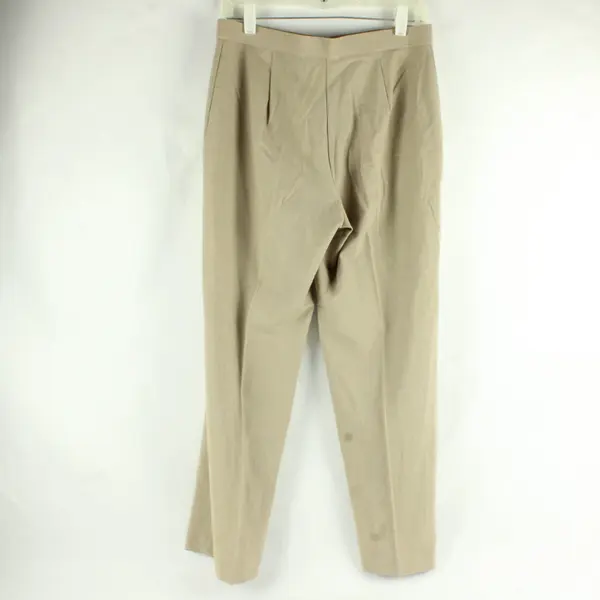 Briggs New York Beige Straight-Leg Slacks Women's Size 8P FLAWED