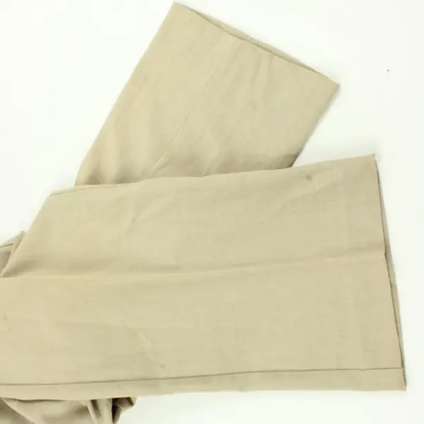 Briggs New York Beige Straight-Leg Slacks Women's Size 8P FLAWED