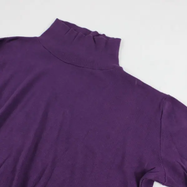 Merona Plum Purple Cropped Turtleneck Women's Large