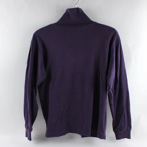 Katherine Bishop Plum Purple Long-Sleeved Turtleneck Women's Medium