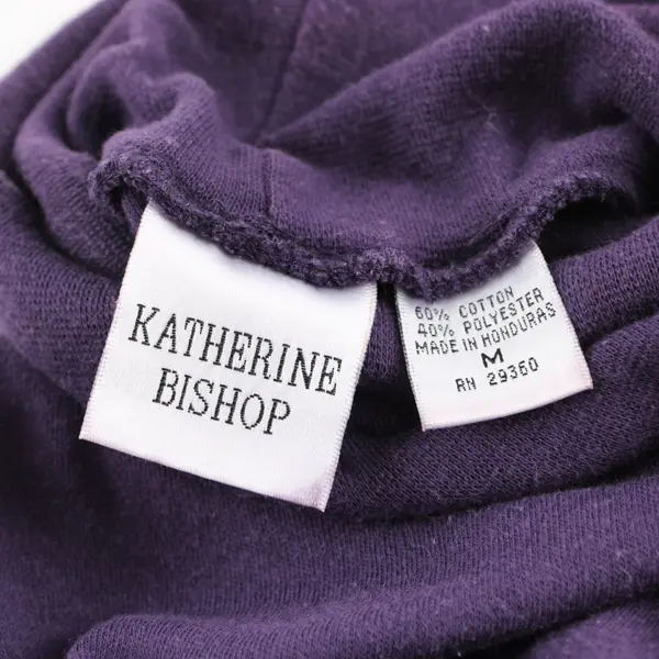 Katherine Bishop Plum Purple Long-Sleeved Turtleneck Women's Medium