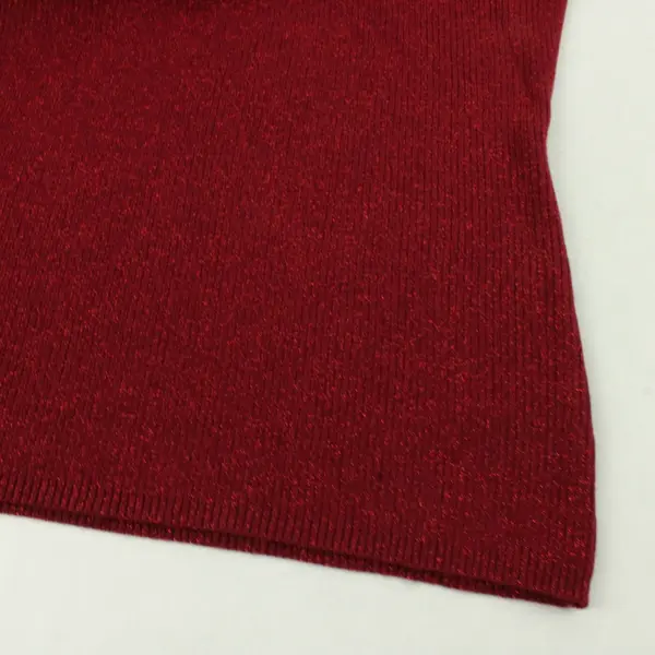 Merona Sparkly Maroon Red Sleeveless Turtleneck Women's XL