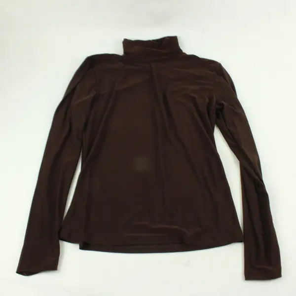 Susan Lawrence Dark Brown Turtleneck Women's Medium