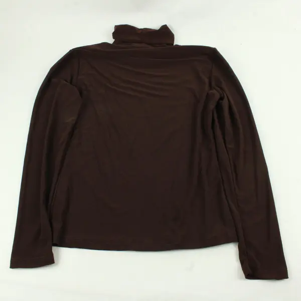 Susan Lawrence Dark Brown Turtleneck Women's Medium