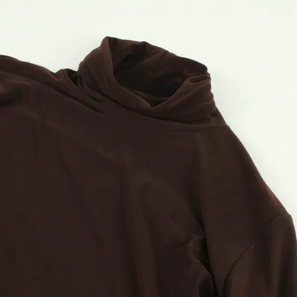 Susan Lawrence Dark Brown Turtleneck Women's Medium