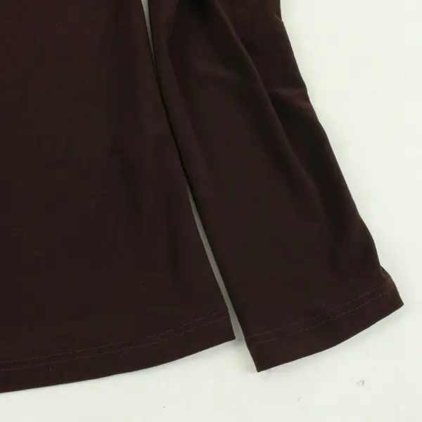 Susan Lawrence Dark Brown Turtleneck Women's Medium
