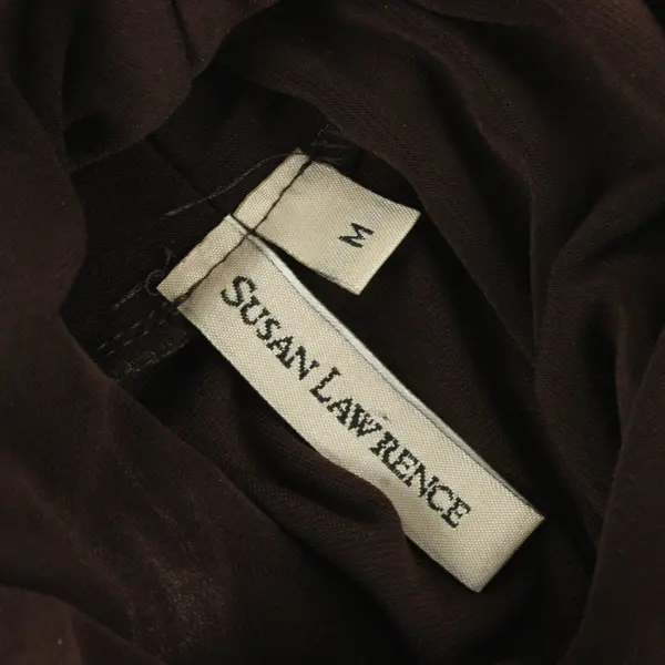 Susan Lawrence Dark Brown Turtleneck Women's Medium