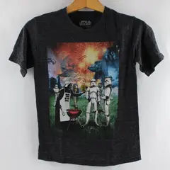 Star Wars Youth Med Darth Vader & Troopers Dark Lord of the Grill Gray T-Shirt 