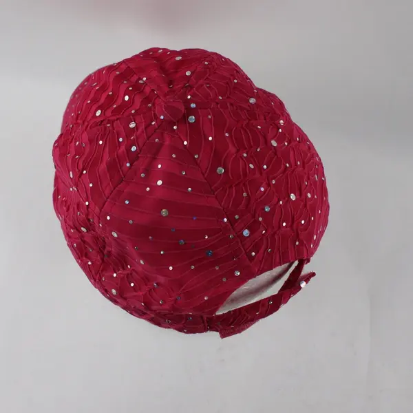 The Alabama Girl Magenta Pink Sequined Baseball Hat One Size